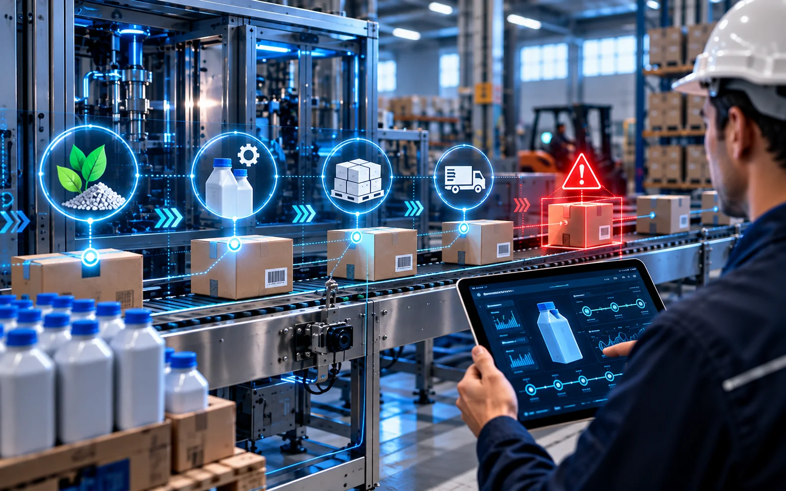 ERP industrial para conectar inventarios, producción y trazabilidad de productos