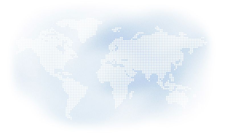 Representation of a digital world map with focus on data and network