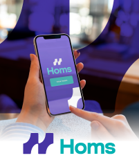 App movil B2C HOMS, ventas distribuidor, promociones, ofertas, inventario en tiempo real